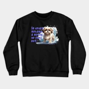 Playful Shih Tzu: Sparks of Pure Joy Crewneck Sweatshirt